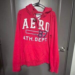 2000s Cintage Aeropostale Red No.87 Hoodie